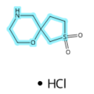 6-0xa-2-thia-9-azaspiro[4.5]decane, 2,2-dioxide, hydrochloride (1:1),6-0xa-2-thia-9-azaspiro[4.5]decane, 2,2-dioxide, hydrochloride (1:1)