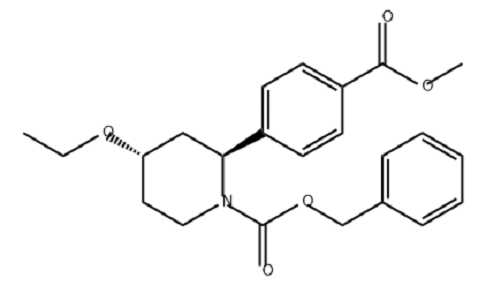 (2S,4S)-4-乙氧基-2-(4-(甲氧羰基)苯基)哌啶-1-羧酸芐酯,1-Piperidinecarboxylic acid, 4-ethoxy-2-[4-(methoxycarbonyl)phenyl]-, phenylmethyl ester, (2S,4S)-