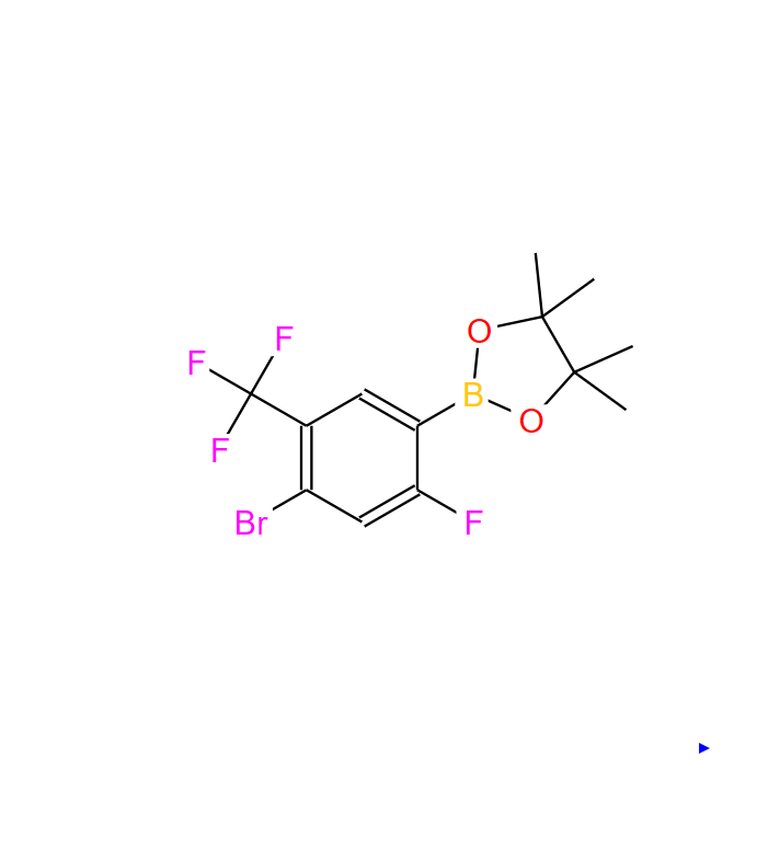 2-(4-溴-2-氟-5-(三氟甲基)苯基)-4,4,5,5-四甲基-1,3,2-二氧雜硼戊烷,2-[4-Bromo-2-fluoro-5-(trifluoromethyl)phenyl]-4,4,5,5-tetramethyl-1,3,2-dioxaborolane