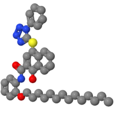 1-羟基-4-[(1-苯基-1氢-四唑-5-炔)硫]-N-[2-(十四烷氧)苯基]-2-萘甲酰胺,1-hydroxy-4-(1-phenyl-1H-tetrazol-5-ylthio)-2'-tetradecyloxy-2-naphthanilide