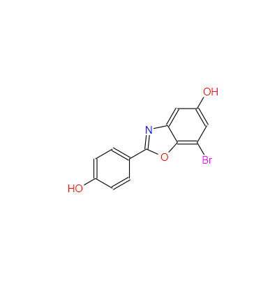 7-溴-2-(4-羟基苯基)苯并[D]恶唑-5-醇,7-Bromo-2-(4-hydroxyphenyl)-1,3-benzoxazol-5-ol