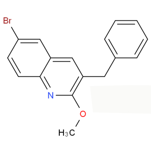 3-苄基-6-溴-2-甲氧基喹啉,3-benzyl-6-bromo-2-methoxyquinoline