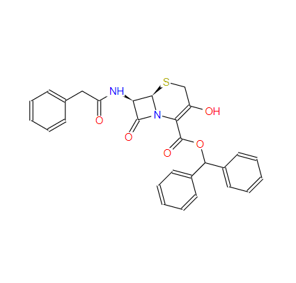 3-羟基头孢,(6R,7R)-3-Hydroxy-8-oxo-7-[(phenylacetyl)amino]-5-thia-1-azabicyclo[4.2.0]oct-2-ene-2-carboxylic acid diphenyl methyl ester
