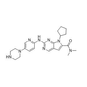 7-环戊基-N,N-二甲基-2-[[5-(1-哌嗪基)-2-吡啶基]氨基]-7H-吡咯并[2,3-D]嘧啶-6-甲酰胺,7-Cyclopentyl-N,N-dimethyl-2-[[5-(1-piperazinyl)-2-pyridinyl]amino]-7H-pyrrolo[2,3-d]pyrimidine-6-carboxamide