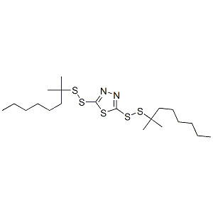 2,5-双(叔壬基二硫代)-1,3,4-噻二唑,2,5-bis(2-methyloctan-2-yldisulfanyl)-1,3,4-thiadiazole