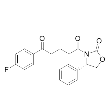 (4S)-3-[5-(4-氟苯基)-1,5-二氧代戊基]-4-苯基-2-恶唑烷酮,(4S)-3-[5-(4-Fluorophenyl)-1,5-dioxopenyl]-4-phenyl-2-oxazolidinone