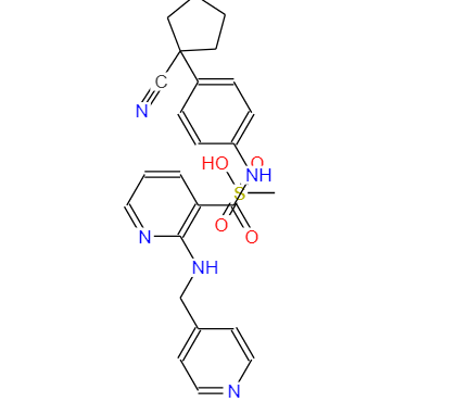N-[4-(1-氰基环戊基)苯基]-2-[(4-吡啶甲基)氨基]-3-吡啶甲酰胺甲磺酸盐,Apatinib Mesylate