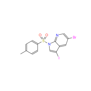 5-溴-3-碘-1-[(4-甲基苯基)磺酰基]-1H-吡咯并[2,3-B]吡啶,1H-Pyrrolo[2,3-b]pyridine, 5-bromo-3-iodo-1-[(4-methylphenyl)sulfonyl]-