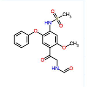 甲酰胺基甲基-2-甲氧基-4-甲磺酰胺基-5-苯氧基苯基酮,formamidomethyl-2-methoxy-4-methanesulfonylamino- 5-Phenoxy phenylethanone