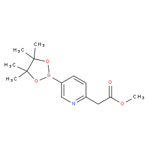 2-(5-(4,4,5,5-四甲基-1,3,2-二氧硼杂环戊烷-2-基)吡啶-2-基)乙酸甲酯,Methyl 2-(5-(4,4,5,5-tetramethyl-1,3,2-dioxaborolan-2-yl)pyridin-2-yl)acetate