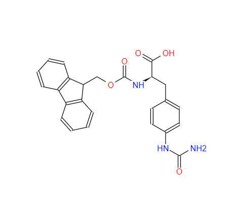 4-[(氨基羰基)氨基]-N-[芴甲氧羰基]-D-苯丙氨酸,4-[(Aminocarbonyl)amino]-N-[(9H-fluoren-9-ylmethoxy)carbonyl]-D-phenylalanine