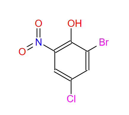 2 - 溴-4 - 氯-6 - 硝基苯酚,2-bromo-4-chloro-6-nitro-phenol