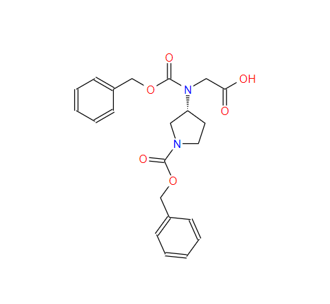3-(苄氧羰基-羧甲基氨基)吡咯烷-1-羧酸苄酯,3-(Benzyloxycarbonyl-carboxymethyl-amino)-pyrrolidine-1-carboxylic acid benzyl ester