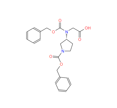 3-(芐氧羰基-羧甲基氨基)吡咯烷-1-羧酸芐酯,3-(Benzyloxycarbonyl-carboxymethyl-amino)-pyrrolidine-1-carboxylic acid benzyl ester