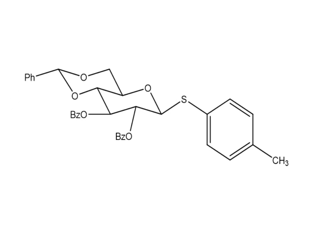 4-甲基苯基2,3-二-O-芐基-4,6-亞芐基-1-噻-β-D-吡喃葡萄糖苷,4-Methylphenyl 2,3-di-O-benzyl-4,6-O-benzylidene-1-thio-β-D-glucopyranoside