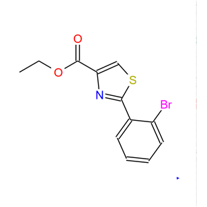 4-（2-溴苯基）-2-噻唑羧酸乙酯,4-Thiazolecarboxylicacid,2-(2-bromophenyl)-,ethylester(9CI)