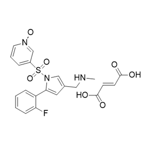 沃诺拉赞杂质34,3-((2-(2-fluorophenyl)-4-((methylamino)methyl)-1H-pyrrol-1-yl) sulfonyl)pyridine 1-oxide fumarate