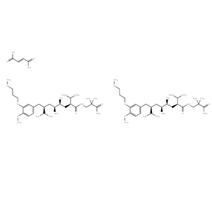 (2S,4S,5S,7S)-5-氨基-N-(3-氨基-2,2-二甲基-3-氧代丙基)-4-羟基-2-异丙基-7-(4-甲氧基-3-( 3-甲氧基丙氧基)苄基)-8-甲基壬酰胺半富马酸盐,(2S,4S,5S,7S)-5-Amino-N-(3-amino-2,2-dimethyl-3-oxopropyl)-4-hydroxy-2-isopropyl-7-(4-methoxy-3-(3-methoxypropoxy)benzyl)-8-methylnonanamide hemifumarate