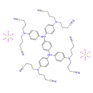 253267-46-8；N、 N，N''，N''-四[4-双（3-氰基丙基）氨基苯基]-对苯二胺鎓二六氟磷酸盐