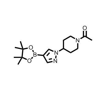 1-(4-(4-(4,4,5,5-四甲基-1,3,2-二氧硼杂环戊烷-2-基)-1H-吡唑-1-基)哌啶-1-基)乙酮,1-(4-(4-(4,4,5,5-Tetramethyl-1,3,2-dioxaborolan-2-yl)-1H-pyrazol-1-yl)piperidin-1-yl)ethanone