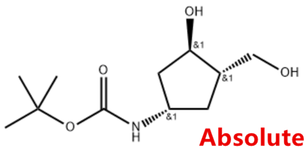 Carbamic acid, N-[(1S,3R,4S)-3-hydroxy-4-(hydroxymethyl)cyclopentyl]-1,1-dimethylethyl ester,Carbamic acid, N-[(1S,3R,4S)-3-hydroxy-4-(hydroxymethyl)cyclopentyl]-1,1-dimethylethyl ester