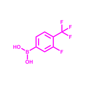864759-68-2 ；3-氟-4-三氟甲基苯硼酸