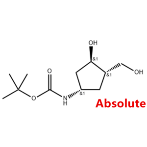 Carbamic acid, N-[(1S,3R,4S)-3-hydroxy-4-(hydroxymethyl)cyclopentyl]-1,1-dimethylethyl ester,Carbamic acid, N-[(1S,3R,4S)-3-hydroxy-4-(hydroxymethyl)cyclopentyl]-1,1-dimethylethyl ester