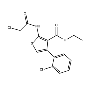 2-氨基-4-（3-氯苯基）噻吩-3-羧酸乙酯,ethyl 2-amino-4-(3-chlorophenyl)thiophene-3-carboxylate