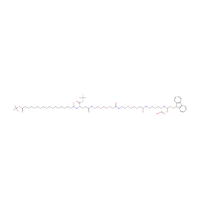 (3S,30S)-3-羧基-30-(叔丁氧羰基)- 9,18,27,32-四氧代-11,14,20,23-四氧杂-2,8,17,26,31-五氮杂四十九烷二酸 49-叔丁酯 1-(9H-芴-9-基甲基)酯 1662688-20-1