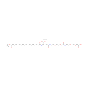 索玛鲁肽侧链,(S)-22-(Tert-butoxycarbonyl)-10,19,24-trioxo-3,6,12,15-tetraoxa-9,18,23-triazahentetracontane-1,41-dioic acid
