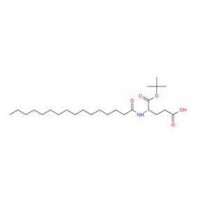 N-十六酰基-L-谷氨酸 Α-叔丁酯,N-(1-Oxohexadecyl)-L-glutaMic Acid tert-Butyl Ester