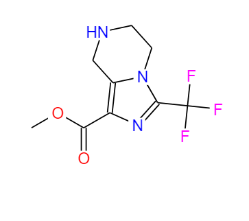 3-三氟甲基-5，6，7，8-四氢-咪唑并[1，5-a]吡嗪-1-羧酸甲酯,Methyl 3-(trifluoroMethyl)-5,6,7,8-tetrahydroiMidazo[1,5-a]pyrazine-1-carboxylat