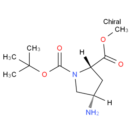 (2S,4S)-1-叔丁基 2-甲基 4-氨基吡咯烷-1,2-二甲酸酯,(2S,4S)-1-tert-Butyl 2-methyl 4-aminopyrrolidine-1,2-dicarboxylate