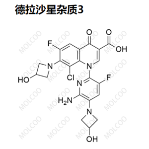 德拉沙星杂质3  	2497737-44-5   C21H18ClF2N5O5 