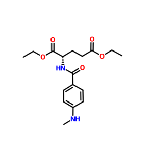 对甲氨基苯甲酰谷氨酸二乙酯,diethyl N-[4-(methylamino)benzoyl]-L-glutamate