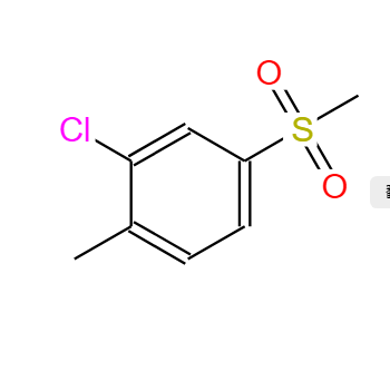 2-氯-4-甲砜基甲苯,2-CHLORO-1-METHYL-(4-METHYLSULFONYL) BENZENE