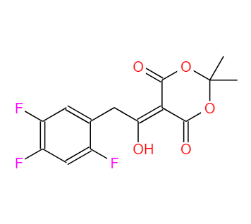 5-[1-羟基-2-(2,4,5-三氟苯基)亚乙基]-2,2-二甲基-1,3-二氧六环-4,6-二酮,5-[1-Hydroxy-2-(2,4,5-trifluorophenyl)ethylidene]-2,2-dimethyl-1,3-dioxane-4,6-dione
