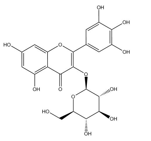 杨梅素-3-O-葡萄糖苷,Myricetin 3-β-D-glucopyranoside