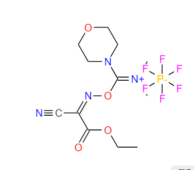 COMU (2-肟基-氰基乙酸乙酯)-N,N-二甲基-嗎啉基脲六氟磷酸酯,4-{{[(1-Cyano-2-ethoxy-2-oxoethylidene)-amino]-oxayl}-(dimethylamino)-methylene}-hexafluorophosphate morpholinium