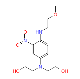 4-[(2-甲氧基乙基)氨基]-3-硝基苯胺-N,N-二乙醇,1-[(2'-Methoxyethyl)amino]-2-nitro-4-[di-(2'-hydroxyethyl)amino]benzene