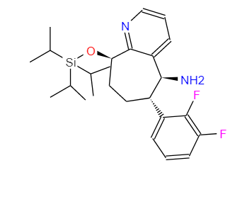 (5S,6S,9R)-6-(2,3-二氟苯基)-9-((三異丙基甲硅烷基)氧基)-6,7,8,9-四氫-5H-環(huán)庚[B]吡啶-5-胺,(5S,6S,9R)-6-(2,3-difluorophenyl)-9-((triisopropylsilyl)oxy)-6,7,8,9-tetrahydro-5H-cyclohepta[b]pyridin-5-amine