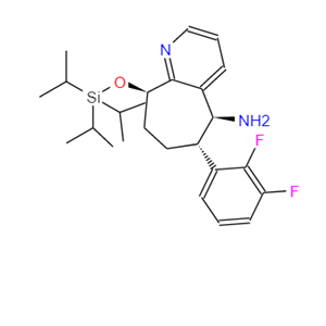 (5S,6S,9R)-6-(2,3-二氟苯基)-9-((三异丙基甲硅烷基)氧基)-6,7,8,9-四氢-5H-环庚[B]吡啶-5-胺