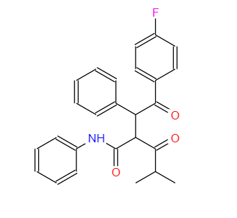 2-[2-(4-氟苯基)-2-氧代-1-苯基乙基]-4-甲基-3-氧代-N-苯基戊酰胺,2-[2-(4-Fluorophenyl)-2-oxo-1-phenylethyl]-4-methyl-3-oxo-N-phenylpentanamide