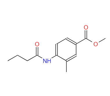 3-甲基-4-正丁酰胺基苯甲酸甲酯,Methyl4-butylacetamino-3-methylbenzoate