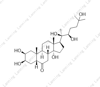 14-羟基芸苔素甾醇,Cholestan-6-one, 2,3,14,20,22,25-hexahydroxy-, (2β,3β,5β,22R)-