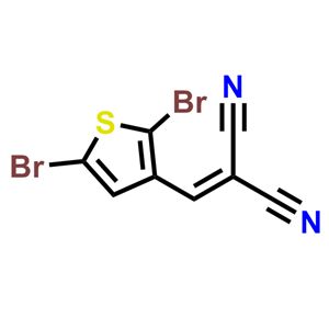 2-((2,5-二溴噻吩-3-基)亚甲基)丙二腈,2-((2,5-Dibromothiophen-3-yl)methylene)malononitrile