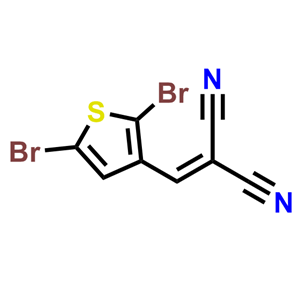 2-((2,5-二溴噻吩-3-基)亞甲基)丙二腈