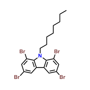 1,3,6,8-四溴-9-辛基-9H-咔唑,1,3,6,8-tetrabromo-9-octyl-9H-carbazole