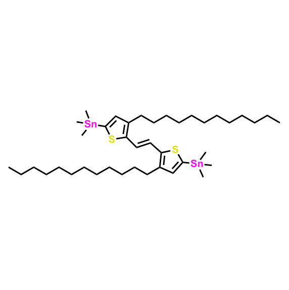(E)-1,2-bis(5-(trimethylstannyl)-3-dodecyl-2-thienyl)ethylene,(E)-1,2-bis(5-(trimethylstannyl)-3-dodecyl-2-thienyl)ethylene