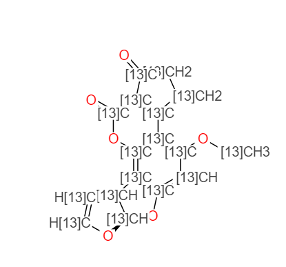 黃曲霉素B1-13C17-同位素,Aflatoxin B1-13C17